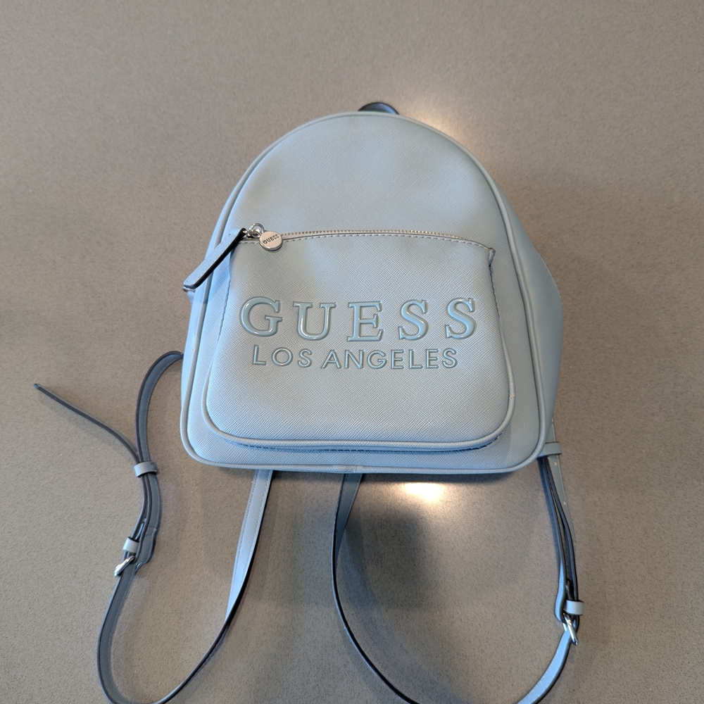 Guess Light Blue Backpack